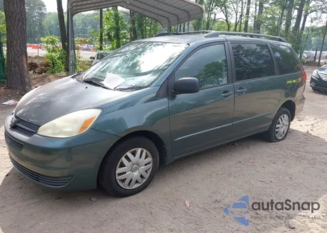 2004 Toyota Sienna Le из США, поврежденный, VIN 5TDZA23C54S118313